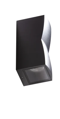 Aplică REZIA, negru, finisaj mat, 230V, GU10, 2x40W, IP54