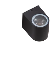 Aplică RIMINI, negru, finisaj mat, 230V, GU10, 1x40W, IP54