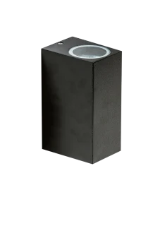 Aplică RIMINI, negru, finisaj mat, 230V, GU10, 2x40W, IP54