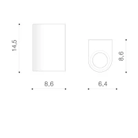 Aplică RIMINI, alb, finisaj mat, 230V, GU10, 2x40W, IP54 2