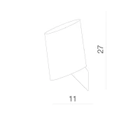 Aplică ROSA, portocaliu, finisaj mat, 230V, E14, 1x40W, IP20 2