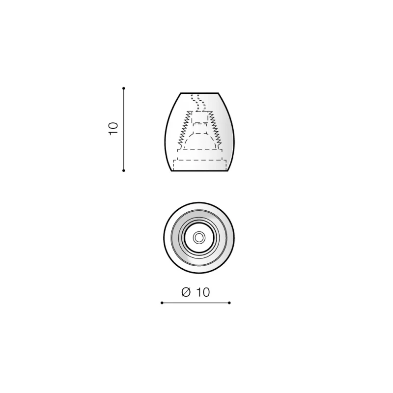 Spot aparent ROTONDO, negru, finisaj mat, 230V, GU10, 1x40W, IP20 2