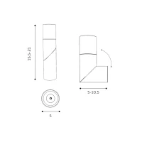 Spot aparent SANTOS, negru, finisaj mat, 230V, LED, 1x9W, 1137lm, 3000K, CRI ≥80, IP20 2