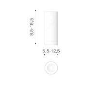Spot aparent SANTOS, negru, finisaj mat, 230V, GU10, 1x40W, IP20 2