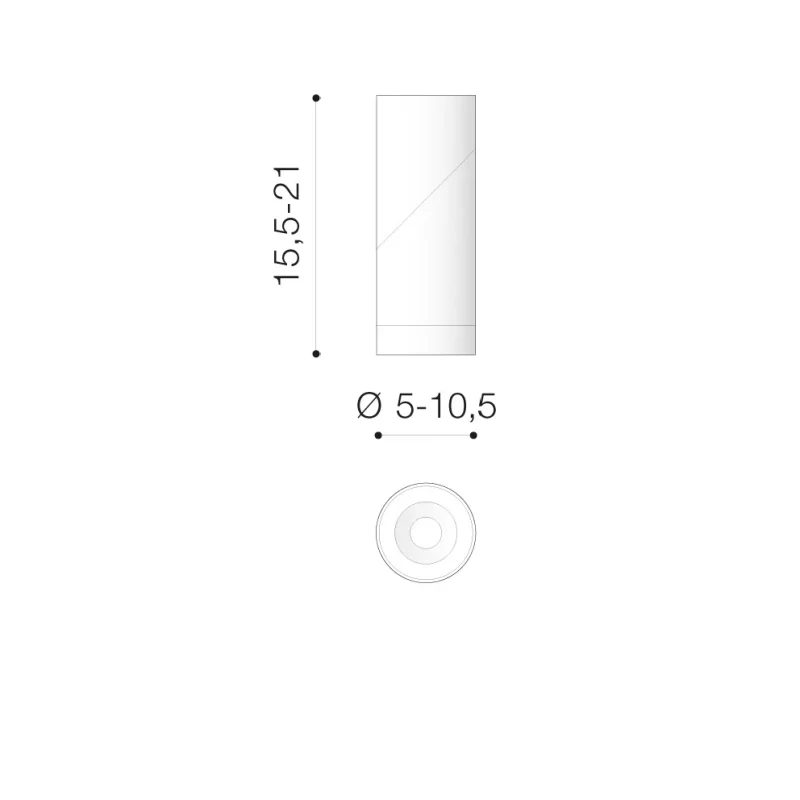 Spot aparent SANTOS, alb, finisaj mat, 230V, LED, 1x9W, 1137lm, 3000K, CRI ≥80, IP20 2