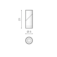 Spot aparent SANTOS, alb, finisaj mat, 230V, LED, 1x9W, 1137lm, 3000K, CRI ≥80, IP20 2