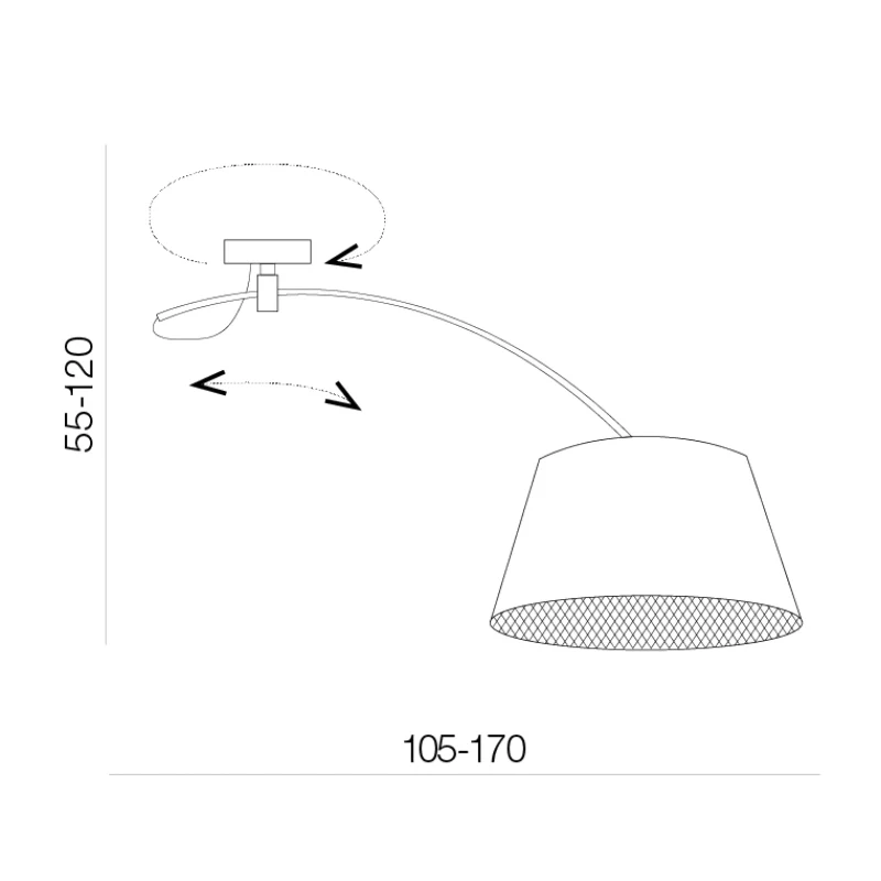Accesoriu SELENA, crom, finisaj strălucitor, 230V, E27, 1x60W, IP20 2
