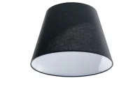 Abajur SHADE, negru, finisaj textil