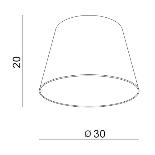 Abajur SHADE, negru, finisaj textil