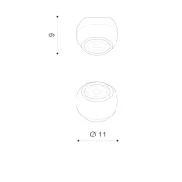 Spot SKYE 3000K, negru, finisaj mat, 230V, LED, 1x12W, 960lm, 3000K, CRI ≥80, IP20 2