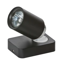 Spot TOMI, negru, finisaj mat, 230V, GU10, 1x40W, IP20