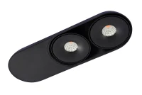 Spot aparent TORONTO, negru, finisaj mat, 230V, LED, 2x19W, 1189lm, 3100K, CRI ≥90, IP20