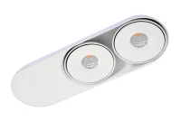 Spot aparent TORONTO, alb, finisaj mat, 230V, LED, 2x19W, 1189lm, 3100K, CRI ≥90, IP20