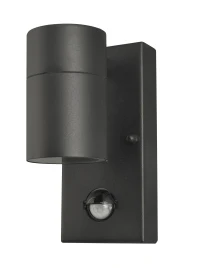 Aplică ULF, negru, finisaj mat, 230V, GU10, 1x35W, IP44