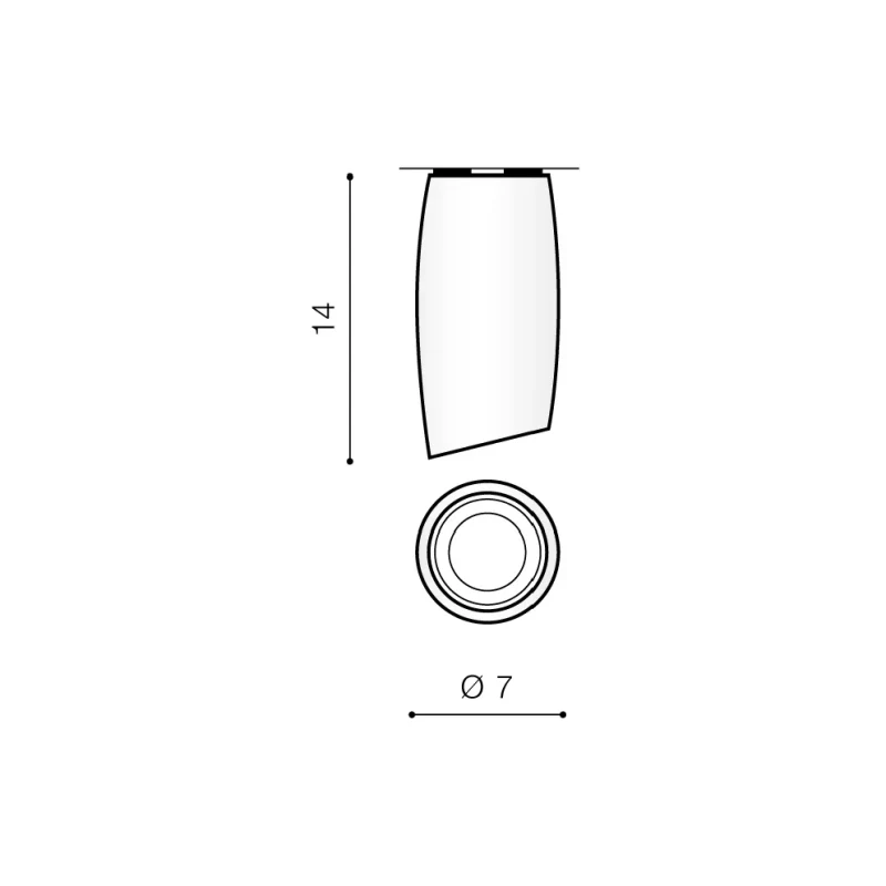 Spot aparent VASKO, alb, finisaj mat, 230V, GU10, 1x40W, IP20 2