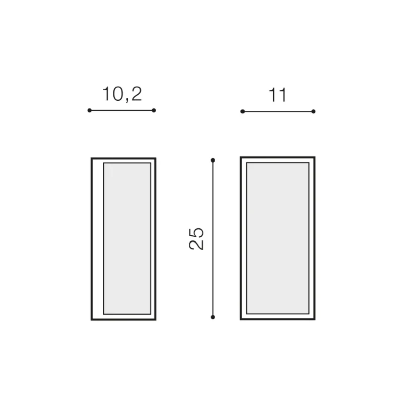 Aplică VENETO, gri închis, finisaj mat, 230V, E27, 1x18W, IP54 2