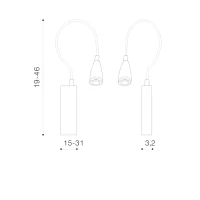 Aplică VERONICA, crom, finisaj strălucitor, 230V, LED, 1x3W, 98lm, 3100K, CRI ≥80, IP44 2