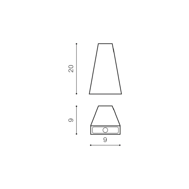 Aplică ZITA, gri deschis, finisaj mat, 230V, LED, 2x6W, 109lm, 3200K, CRI ≥80, IP54 2