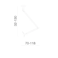 Accesoriu ZYTA S, negru, finisaj mat, 230V, E27, 1x60W, IP20 2