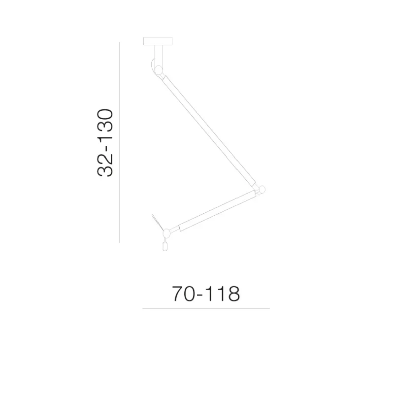Accesoriu ZYTA S, negru, finisaj mat, 230V, E27, 1x60W, IP20 2