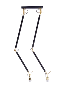 Accesoriu ZYTA S, negru, finisaj mat, 230V, E27, 2x60W, IP20