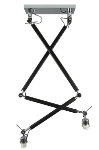 Accesoriu ZYTA S, negru, finisaj mat, 230V, E27, 2x60W, IP20