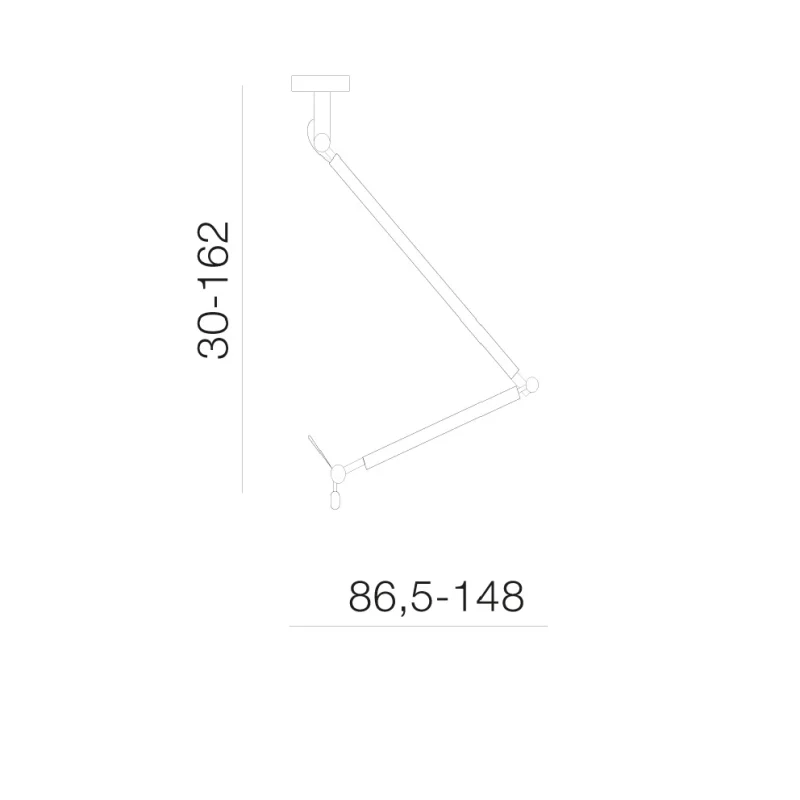 Accesoriu ZYTA M, negru, finisaj mat, 230V, E27, 1x60W, IP20 2